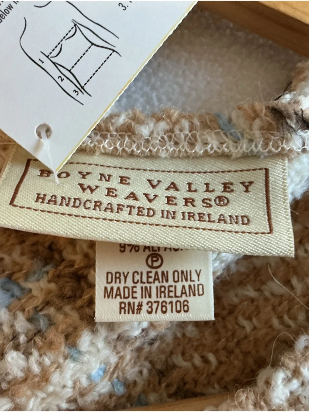 Alpaca wool Irish poncho cottagecore one size